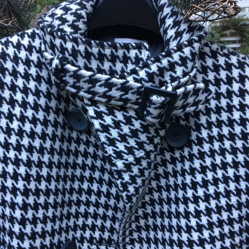 πΊππΊ Stunning Black & White Wool Coat - Picture 2 of 8